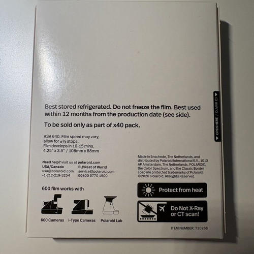 Polaroid One Step Plus instant camera with 1 film pack
