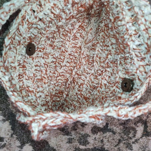 Handmade knitted crossbody and wrist bag new