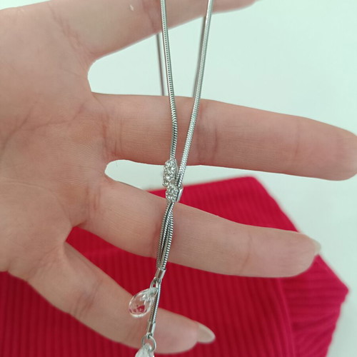 Swarovski necklace with crystal pendants