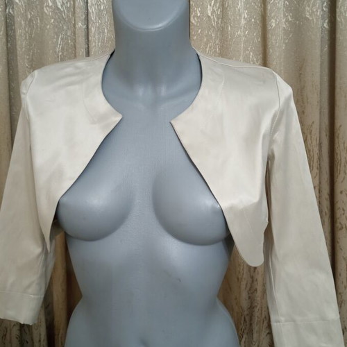 Women's satin bolero used, size XS