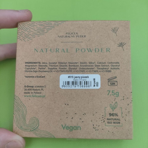 Powder, felicea powder, vegan