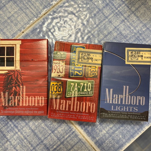 Marlboro collectible packs used, unopened packs