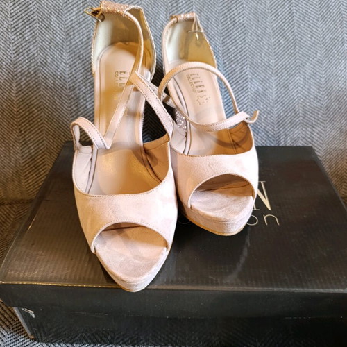 Ellen pumps used, size 39, beige and pink