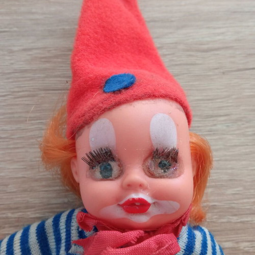 Vintage El Greco Clown Doll Ticheroulis Spirtoulis used