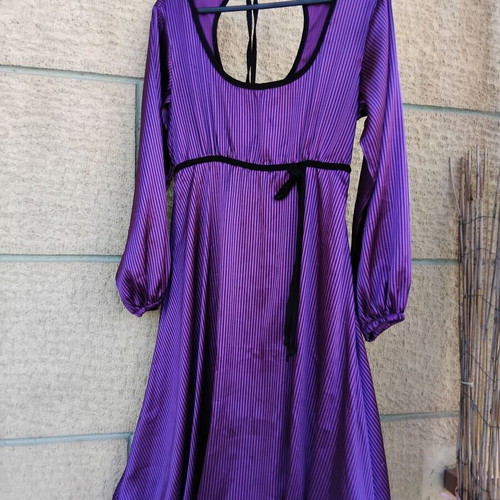 Ninety Nine dress like new, satin fabric, purple, size S