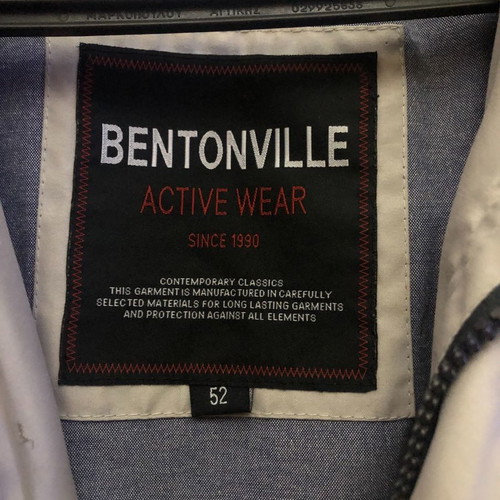 Bentonville jacket used, gray-white, size 52