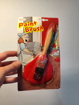 Prank paintbrush toy new in sealed card