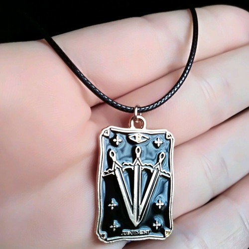 Metagion Tarot The Crisis gold plated with black enamel new