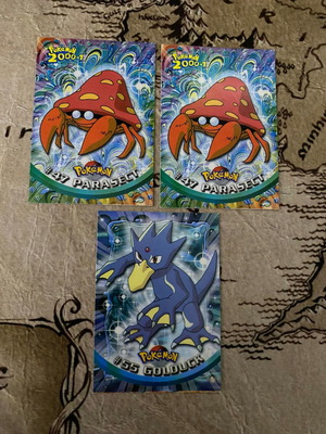 Pokemon collectible cards used, series 2000-1, Greek, pack of 3