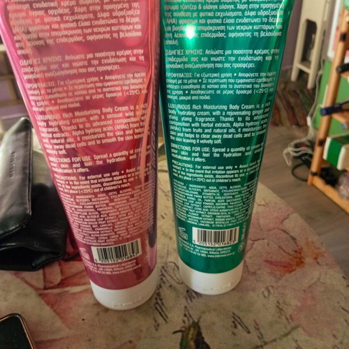 Set Body Cream Pink Orchid and Ginger Ylang Ylang used
