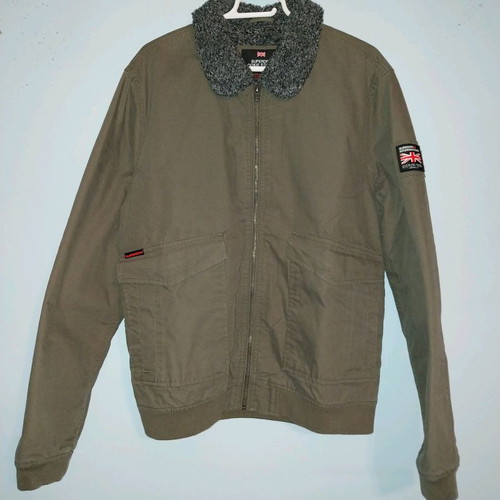 Superdry Rookie Winter Aviation Bomber Jacket XL new, khaki