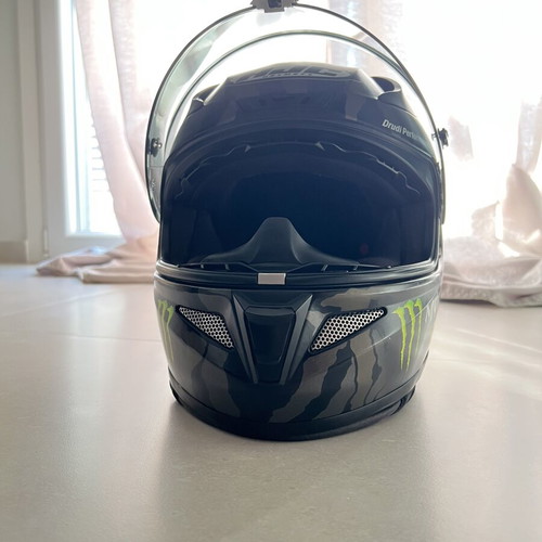 HJC Monster Military Camo helmet used, size S