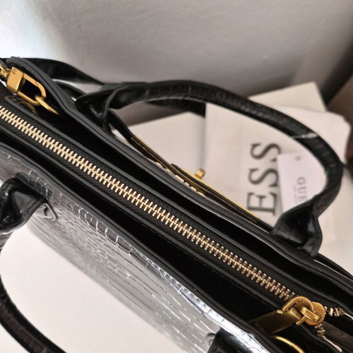 Guess shoulder bag new, black with gold details