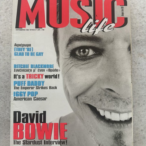 Music Life magazine September 1999, David Bowie cover