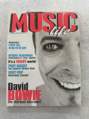 Music Life magazine September 1999, David Bowie cover