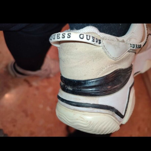 Guess Chunky Sneakers White Beige size 38 used