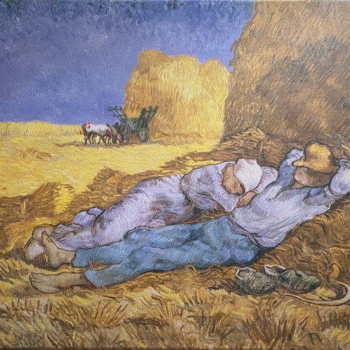 Van Gogh painting excellent canvas framed copy 30x38