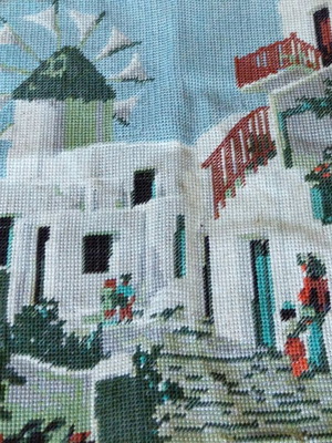 Vintage Love Χειροποίητος Κεντημένος Πίνακας 50x37 εκ