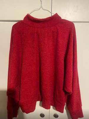 Μπλούζα ζιβάγκο Anel γυναικεία μαλλίνη large σαν καινούργιο, κόκκινη