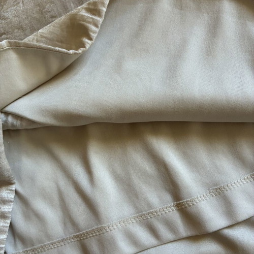 Champagne Shimmer Ruffle Halter Mini Party Dress cream, like new, EU 36 S