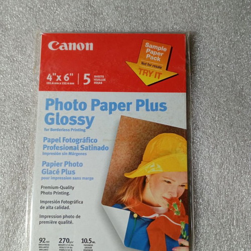 Canon Photo Paper Plus Glossy 5 sheets new