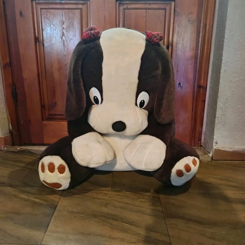 Plush dog 56cm height used