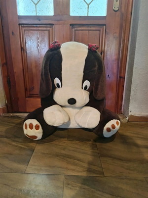 Plush dog 56cm height used