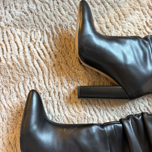 About You black boots size 37.5, 9 cm heels