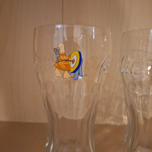 Coca-Cola collectible glasses Olympic Games Athens 2004 like new