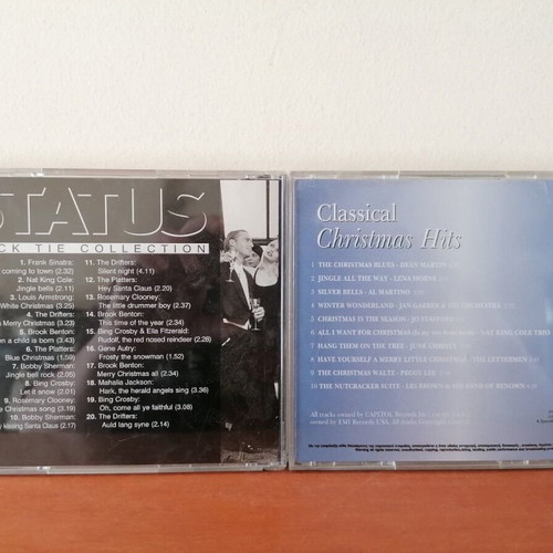 Status Black Tie Collection and Classical Christmas Hits CDs like new, set of 10