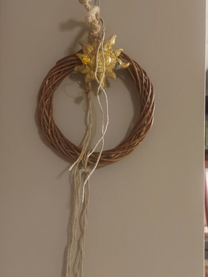 Decorative bamboo wreath for wall decoration