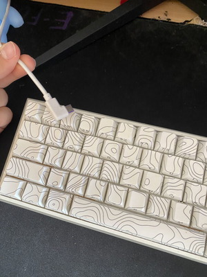 Redragon Fizz K617 RGB keyboard custom modded, like new