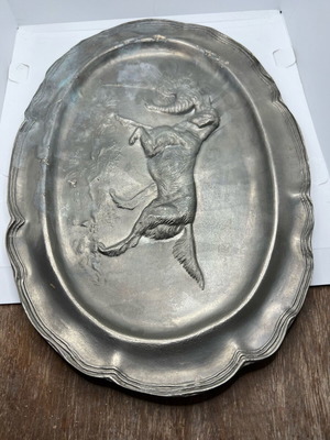 Decorative tin plate used Rein Zinn