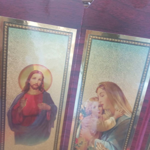 Six-panel folding prayer screen like new, 47 cm, 6 images