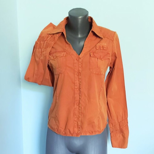 Garcia vintage πορτοκαλί πουκάμισο denim, M-L