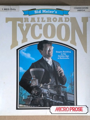 Sid Meier's Railroad Tycoon Amiga like new, complete in box