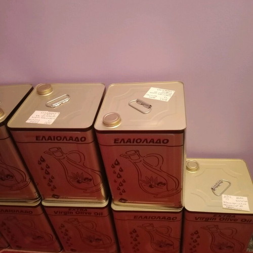 Virgin olive oil new, 17 kg tins from Kokkinochorafos Messinia
