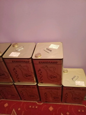 Virgin olive oil new, 17 kg tins from Kokkinochorafos Messinia