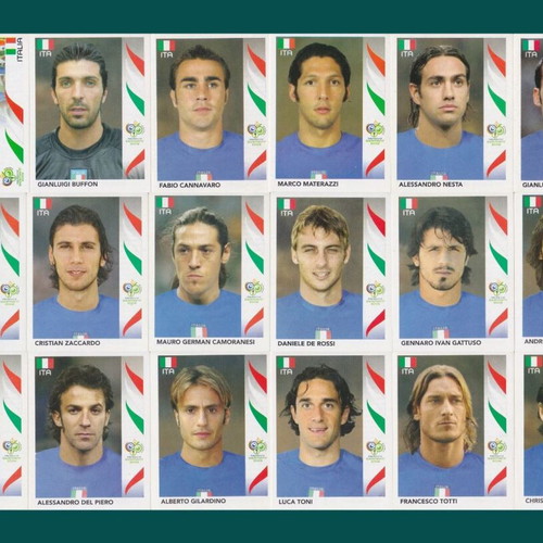 Panini World Cup 2006 Italy sticker set