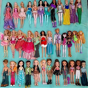 κούκλες Barbie, bratz, monster high, Disney