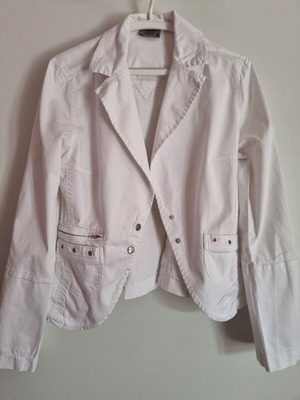 If jacket large size like new, white