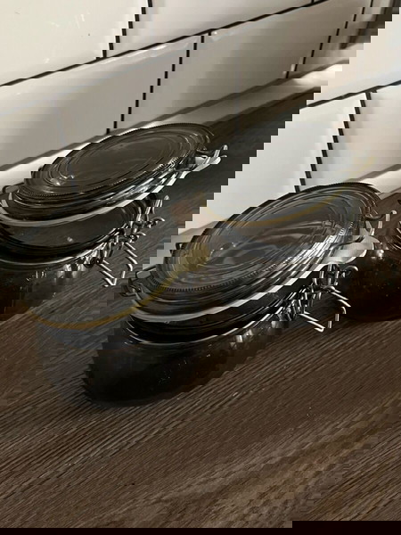 Σετ 2 γυάλινα δοχεία