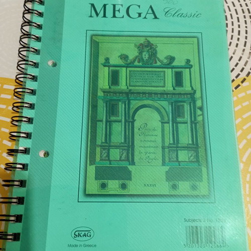 Skag Mega Classic spiral notebook, 3 subjects, B5 size, hard cover