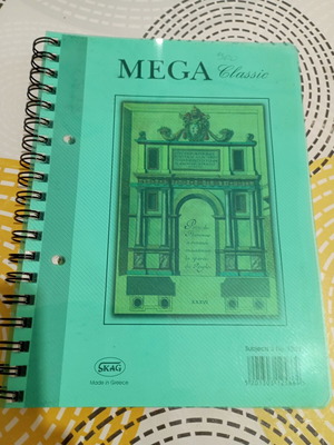 Skag Mega Classic spiral notebook, 3 subjects, B5 size, hard cover