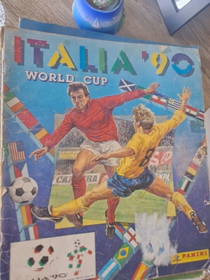 Sticker album with football stickers like new