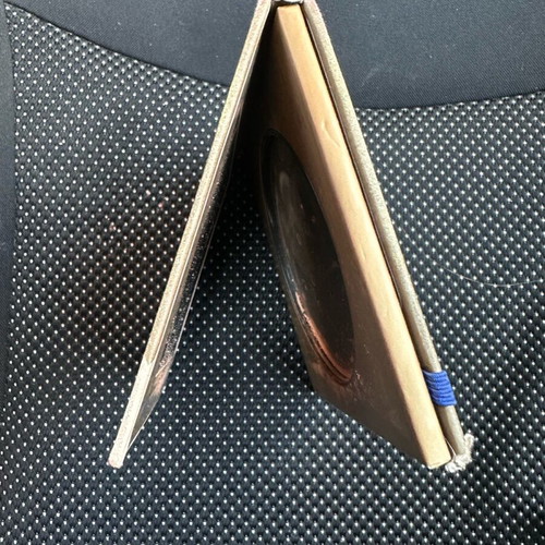 Powder blush case with mirror used