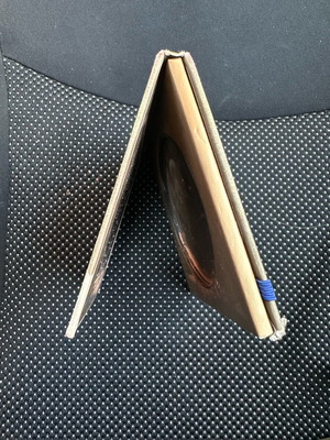 Powder blush case with mirror used
