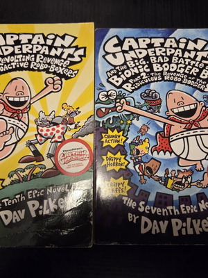 Captain Underpants books like new, set of 2 by Dav Pilkey