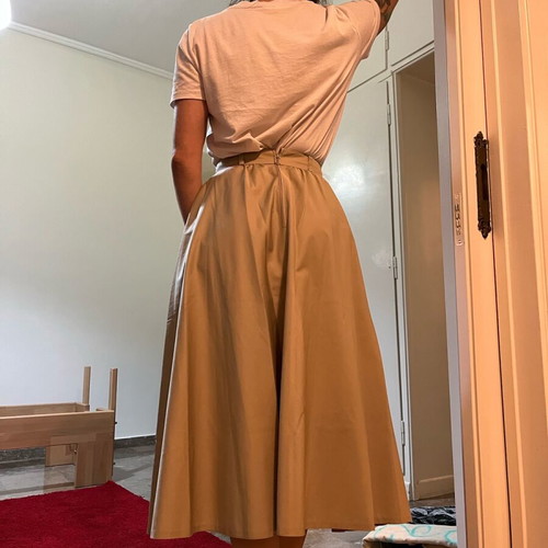 Vintage beige skirt like new, size S 36 8