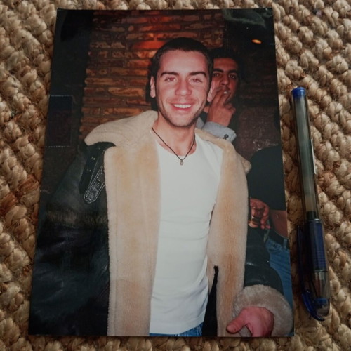 Giorgos Mazonakis Rare Large Authentic Photo like new, 21.7 x 15.1 cm